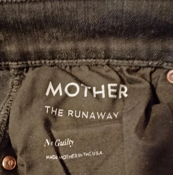 MOTHER The Runaway in Not Guilty, Raw Hem 26” InseamSz 27